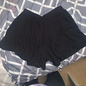 Adrienne black flow shorts